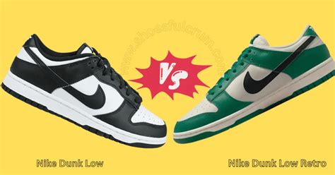 dunk low vs retro